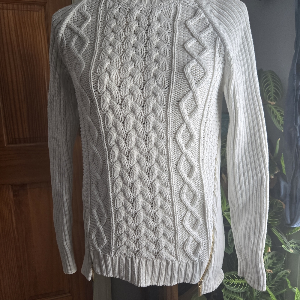 Michael Kors Cable Knit Sweater - White